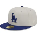 casquette-plate-grise-et-bleue-ajustee-59fifty-farm-team-los-angeles-dodgers-mlb-new-era