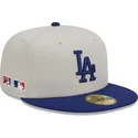 casquette-plate-grise-et-bleue-ajustee-59fifty-farm-team-los-angeles-dodgers-mlb-new-era