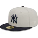 petten-plat-grijs-aangepast-59fifty-farm-team-van-new-york-yankees-mlb-van-new-era