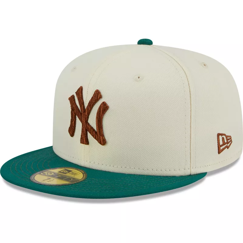 New Era 59FIFTY New York Yankees Camp Fitted Hat 7 3/4 / Beige /Green