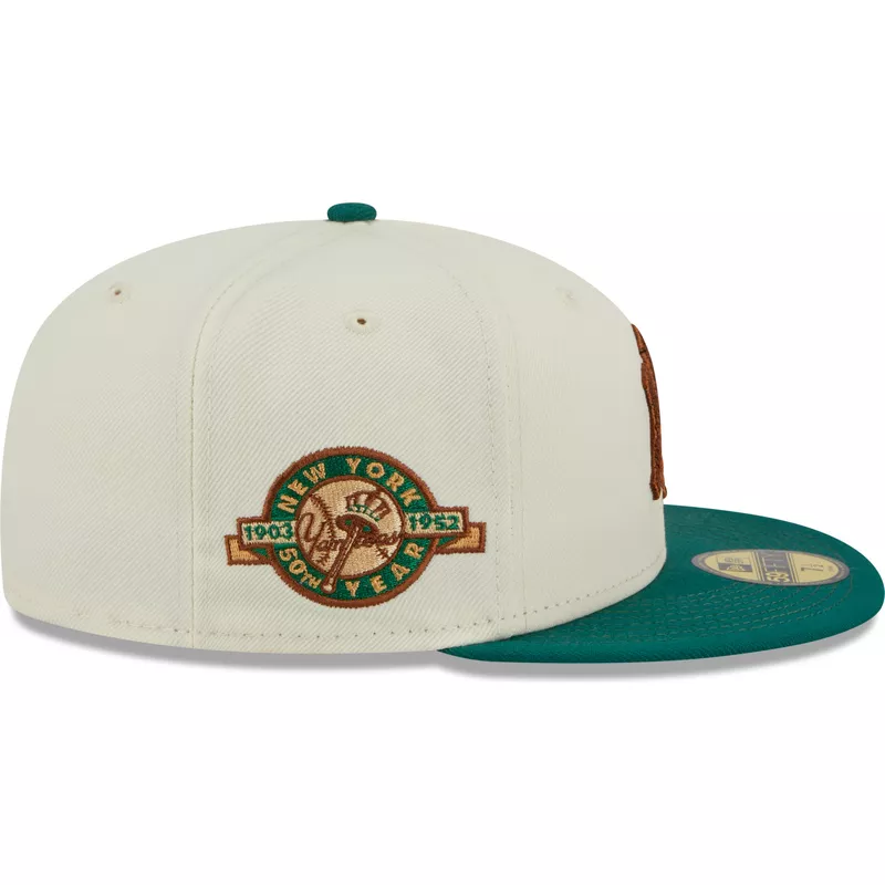 New Era 59FIFTY New York Yankees Camp Fitted Hat 7 1/2 / Beige /Green