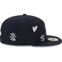 casquette-plate-bleue-marine-ajustee-59fifty-sunlight-pop-new-york-yankees-mlb-new-era