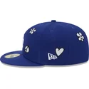 casquette-plate-bleue-ajustee-59fifty-sunlight-pop-los-angeles-dodgers-mlb-new-era