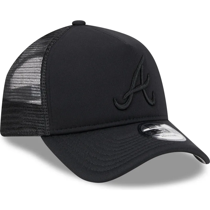 petten-gebogen-zwart-snapback-9forty-a-frame-all-day-van-atlanta-braves-mlb-van-new-era