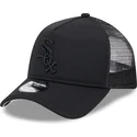 new-era-black-logo-9forty-a-frame-all-day-trucker-chicago-white-sox-mlb-black-trucker-hat