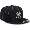 casquette-plate-bleue-marine-snapback-9fifty-pinstripe-visor-clip-new-york-yankees-mlb-new-era