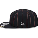 casquette-plate-bleue-marine-snapback-9fifty-pinstripe-visor-clip-detroit-tigers-mlb-new-era