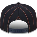 casquette-plate-bleue-marine-snapback-9fifty-pinstripe-visor-clip-detroit-tigers-mlb-new-era