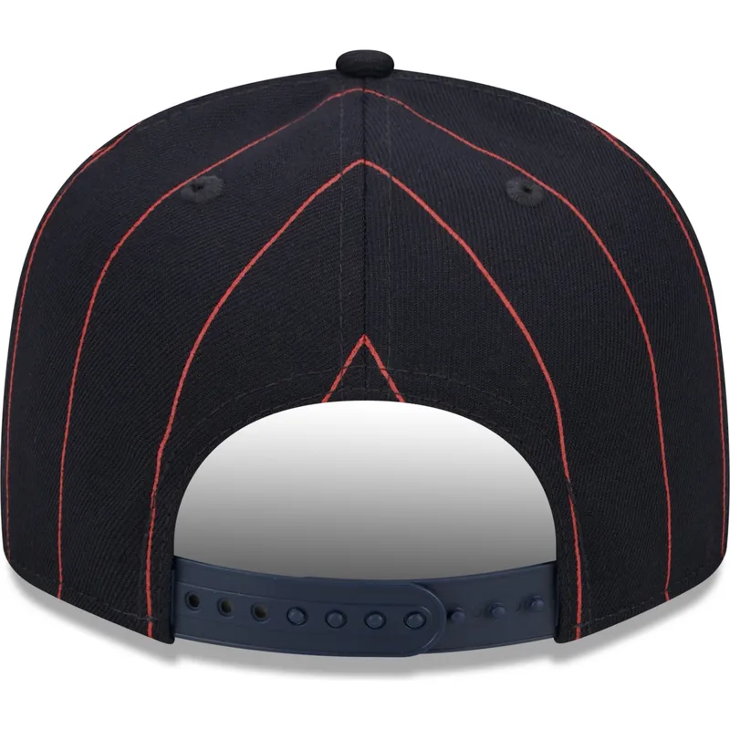 marinebla-flat-snapback-kasket-9fifty-pinstripe-visor-clip-fra-boston-red-sox-mlb-fra-new-era