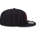 casquette-plate-bleue-marine-snapback-9fifty-pinstripe-visor-clip-boston-red-sox-mlb-new-era