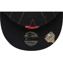 casquette-plate-bleue-marine-snapback-9fifty-pinstripe-visor-clip-boston-red-sox-mlb-new-era