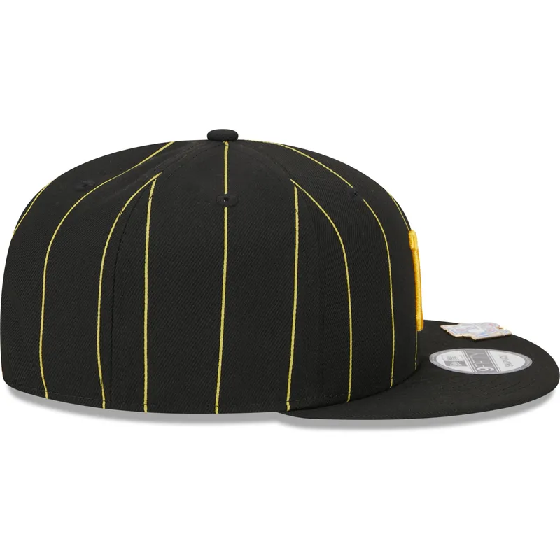 czarna-plaska-czapka-snapback-9fifty-pinstripe-visor-clip-pittsburgh-pirates-mlb-new-era
