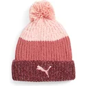 gorro-rojo-y-rosa-con-pompon-para-mujer-de-puma