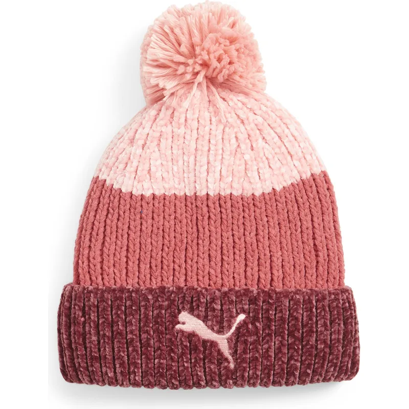 mutsen-gebogen-pompon-rood-van-puma