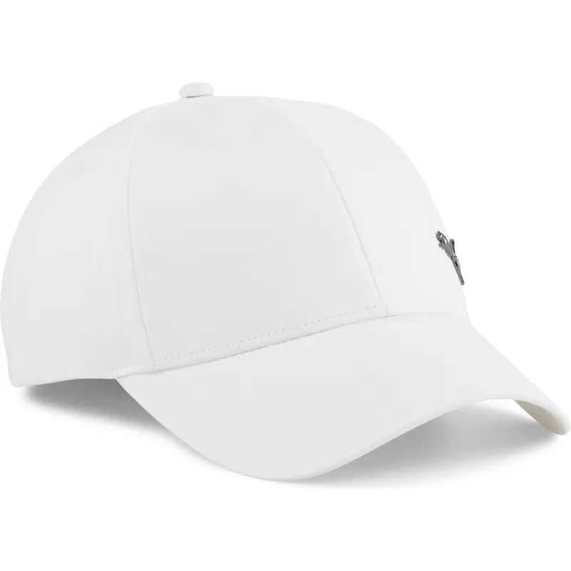 petten-gebogen-wit-verstelbare-band-metal-cat-van-puma