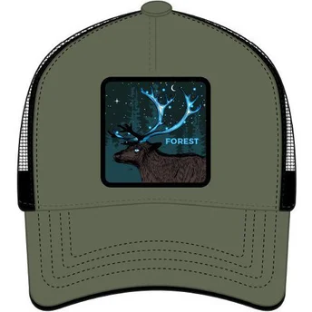 Casquette trucker verte et noire cerf Forest FOR2 Fantastic Beasts Capslab