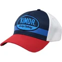 casquette-courbee-bleue-blanche-et-rouge-ajustable-team-turbo-kimoa