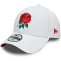 gorra-curva-blanca-ajustable-9forty-core-de-england-rugby-rfu-de-new-era