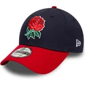 gorra-curva-azul-marino-y-roja-ajustable-9forty-core-de-england-rugby-rfu-de-new-era