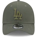 gorra-curva-verde-ajustada-con-logo-verde-39thirty-league-essential-de-los-angeles-dodgers-mlb-de-new-era