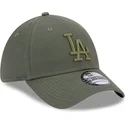 gorra-curva-verde-ajustada-con-logo-verde-39thirty-league-essential-de-los-angeles-dodgers-mlb-de-new-era