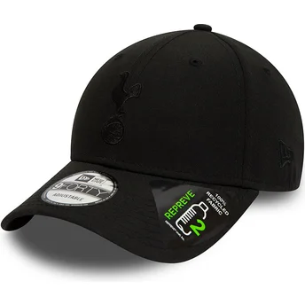 Casquette courbée noire ajustable avec logo noir 9FORTY Repreve Tottenham Hotspur Football Club Premier League New Era