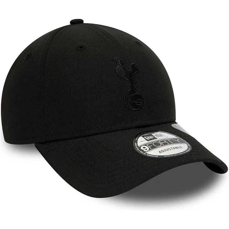 cappellino-con-visiera-curva-nero-regolabile-con-logo-nero-9forty-repreve-di-tottenham-hotspur-football-club-premier-league-di-n