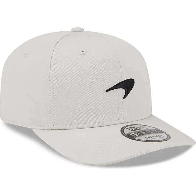 petten-gebogen-beige-snapback-9fifty-seasonal-van-mclaren-racing-formula-1-van-new-era
