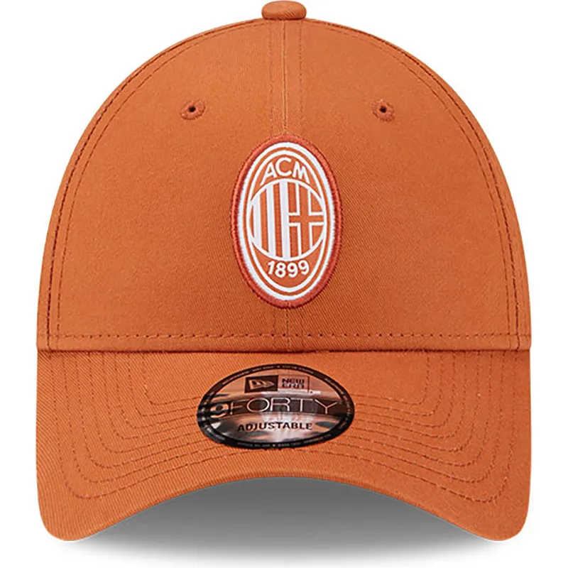 verstellbare-orangefarbene-9forty-seasonal-kappe-mit-gebogenem-schirm-von-ac-milan-serie-a-von-new-era