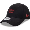 gorra-curva-negra-ajustable-sempre-milan-9forty-needle-cord-de-ac-milan-serie-a-de-new-era