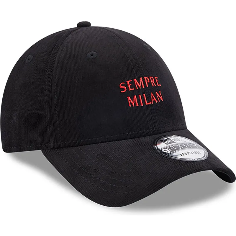 petten-gebogen-zwart-verstelbaar-sempre-milan-9forty-needle-cord-van-ac-milan-serie-a-van-new-era petten-gebogen-zwart-verstelbaar-sempre-milan-9forty-needle-cord-van-ac-milan-serie-a-van-new-era