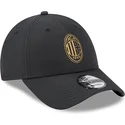 sort-justerbar-curved-kasket-med-gyldent-logo-9forty-fra-ac-milan-serie-a-fra-new-era