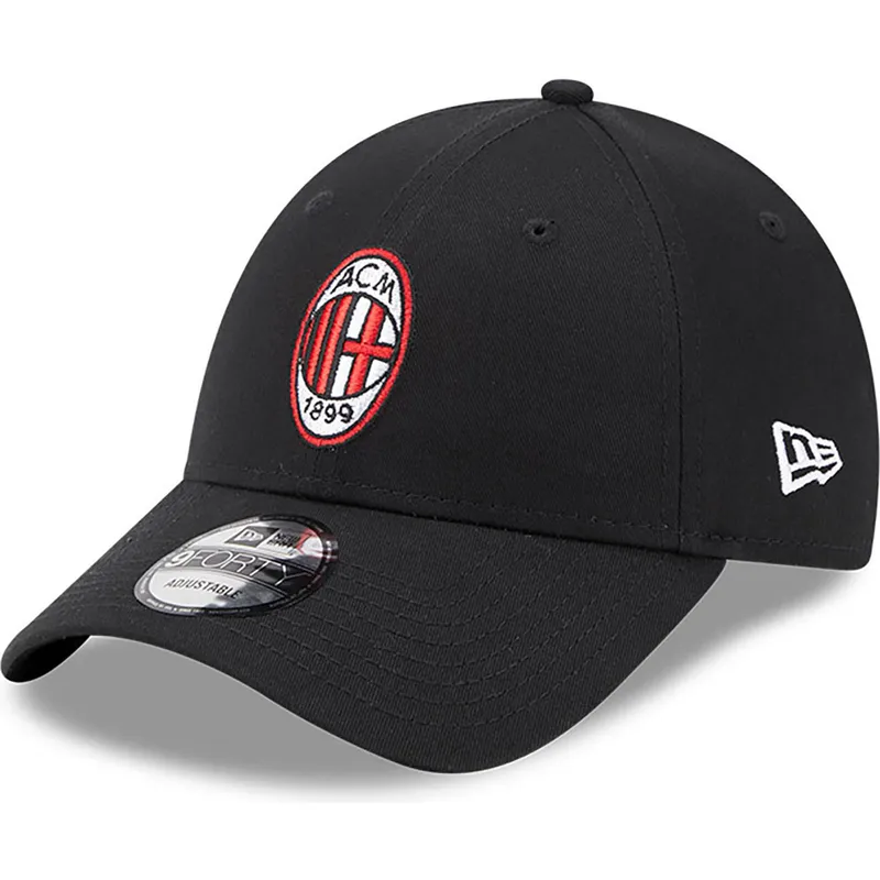sort-justerbar-curved-kasket-9forty-core-fra-ac-milan-serie-a-fra-new-era