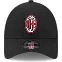 casquette-courbee-noire-ajustable-9forty-core-ac-milan-serie-a-new-era