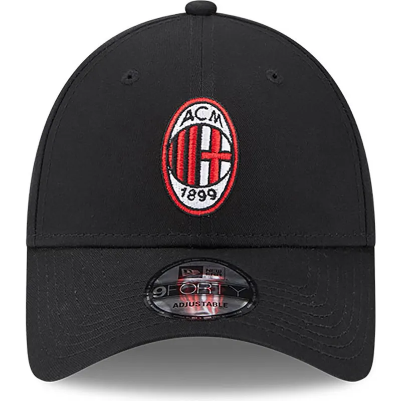 petten-gebogen-zwart-verstelbare-band-9forty-core-van-ac-milan-serie-a-van-new-era