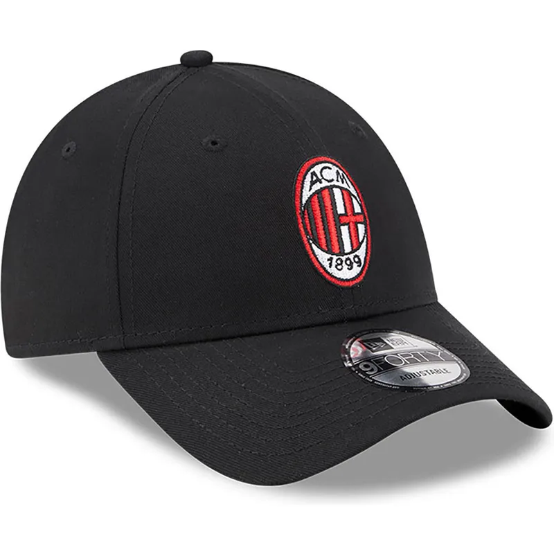 sort-justerbar-curved-kasket-9forty-core-fra-ac-milan-serie-a-fra-new-era