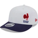 petten-gebogen-blauw-snapback-9fifty-stretch-snap-flawless-van-french-rugby-federation-ffr-van-new-era