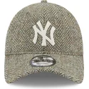 petten-gebogen-grijs-verstelbaar-9twenty-tweed-pack-van-new-york-yankees-mlb-van-new-era
