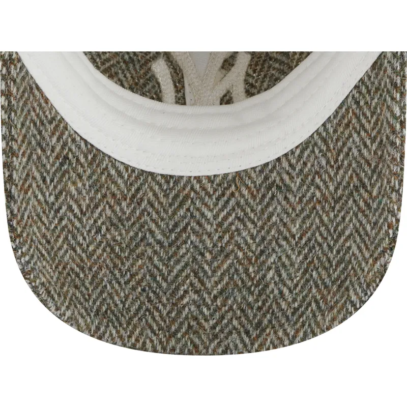 petten-gebogen-grijs-verstelbare-band-9twenty-tweed-pack-van-new-york-yankees-mlb-van-new-era
