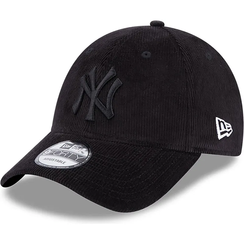 petten-gebogen-zwart-verstelbaar-9forty-cord-van-new-york-yankees-mlb-van-new-era petten-gebogen-zwart-verstelbaar-9forty-cord-van-new-york-yankees-mlb-van-new-era