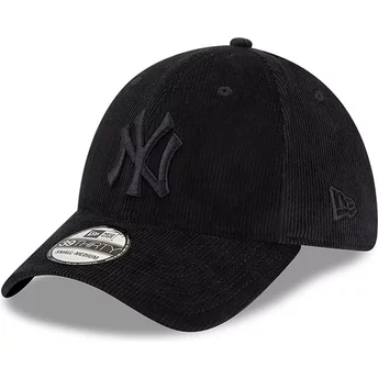 Gorra curva negra ajustada 39THIRTY Cord de New York Yankees MLB de New Era