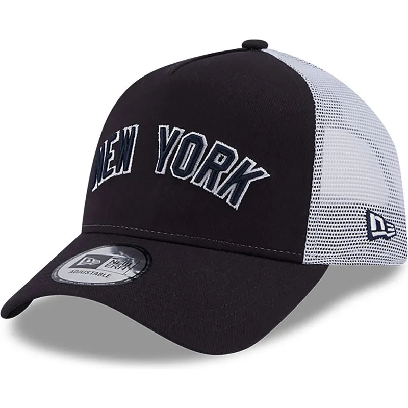 petten-gebogen-marineblauw-snapback-a-frame-team-script-van-new-york-yankees-mlb-van-new-era