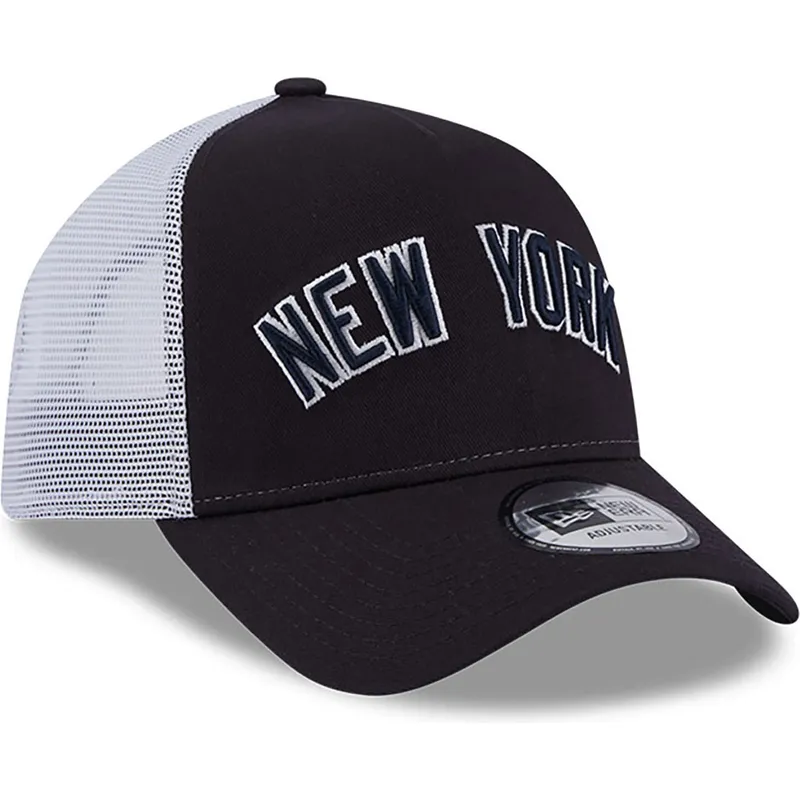 petten-gebogen-marineblauw-snapback-a-frame-team-script-van-new-york-yankees-mlb-van-new-era