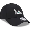 gorra-curva-negra-ajustable-9forty-de-bugs-bunny-looney-tunes-de-new-era