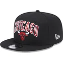 casquette-plate-noire-snapback-9fifty-patch-chicago-bulls-nba-new-era