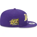 violet-flad-skygge-snapback-9fifty-patch-los-angeles-lakers-nba-kasket-fra-new-era