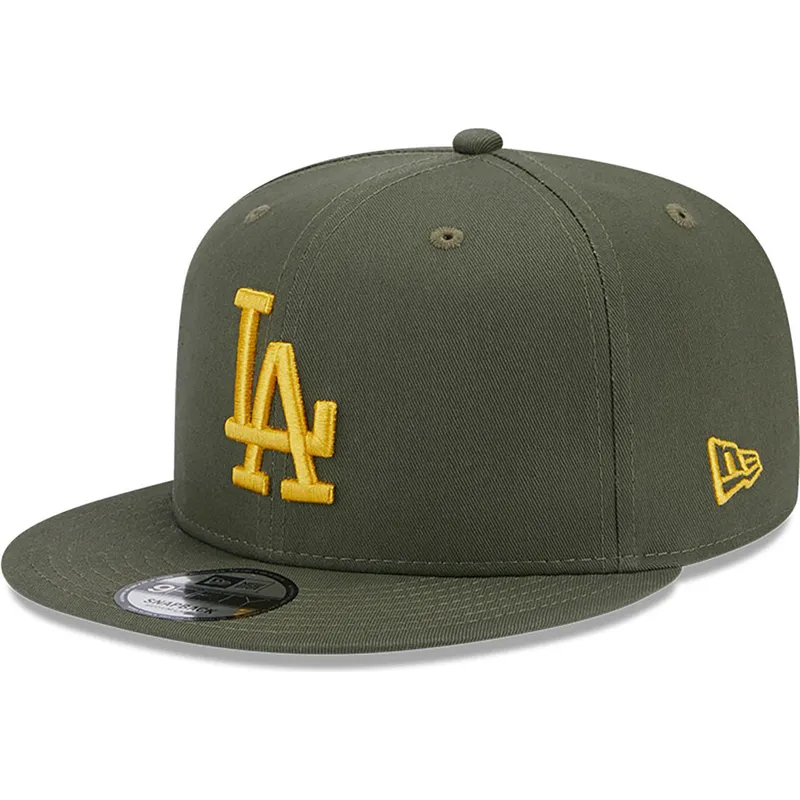 petten-plat-groen-snapback-9fifty-side-patch-van-los-angeles-dodgers-mlb-van-new-era
