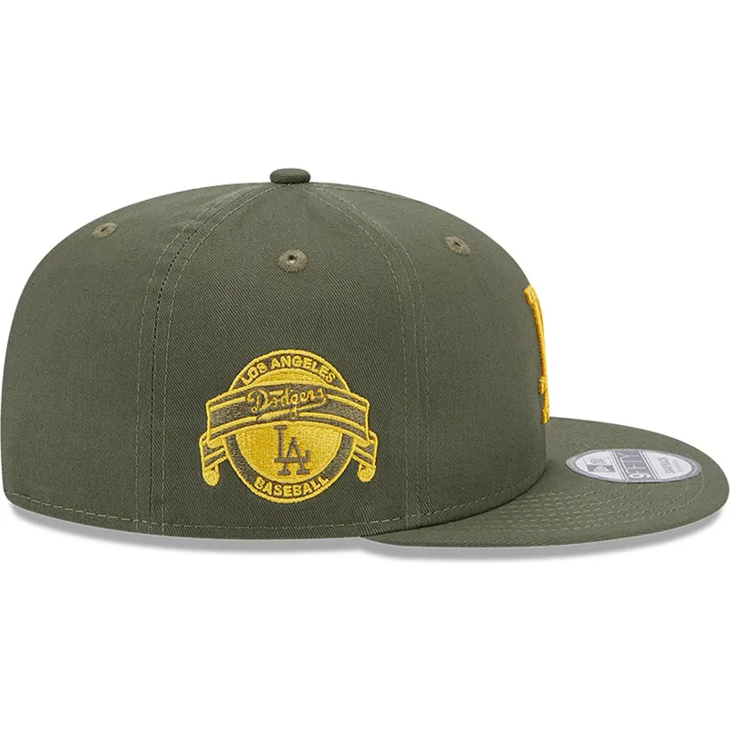 petten-plat-groen-snapback-9fifty-side-patch-van-los-angeles-dodgers-mlb-van-new-era