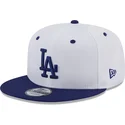 petten-plat-blauw-snapback-9fifty-white-crown-patch-van-los-angeles-dodgers-mlb-van-new-era
