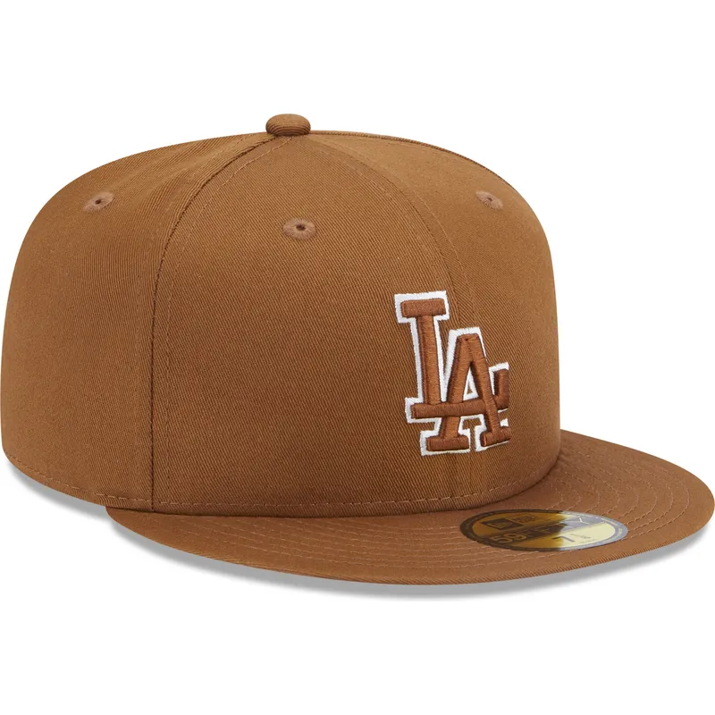 petten-plat-bruin-fitted-59fifty-team-outline-van-los-angeles-dodgers-mlb-van-new-era petten-plat-bruin-fitted-59fifty-team-outline-van-los-angeles-dodgers-mlb-van-new-era